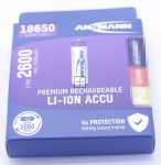 Ansmann Battery Consumer - 18650 2500mah Li ion Rechargeable Battery,pcb Safety Board - 1307-0000