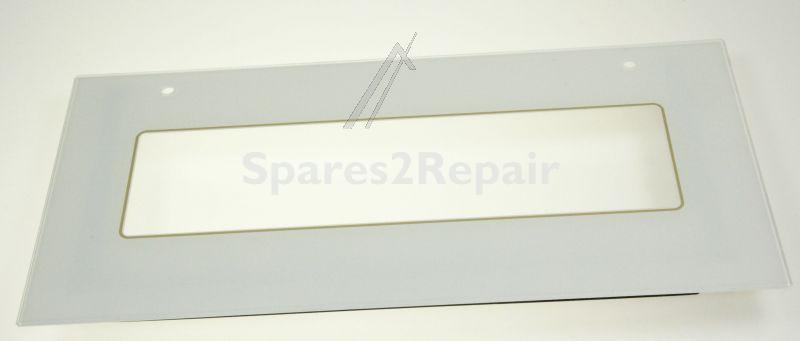 Oven outer Door - Top Oven Outer Glass White [Arcelik]