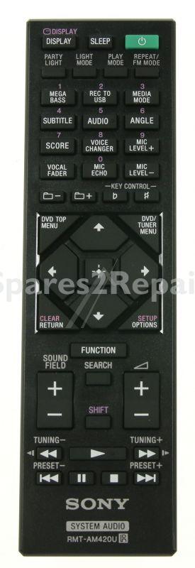 Sony Ir remote Control - Rm-dx400