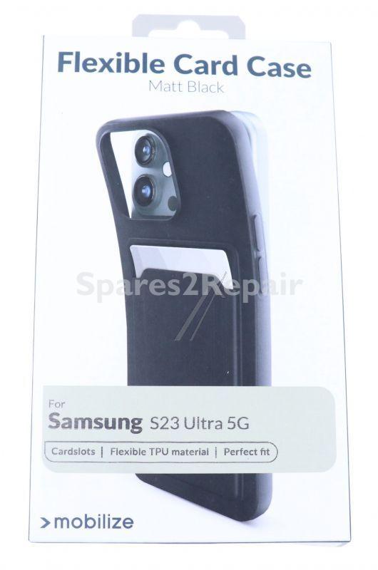 Mobilize Leather Bag Gsm - 28575 Mobilize Rubber Gelly Case With Card Compartment Samsung Galaxy S23 Ultra 5g Matt Black