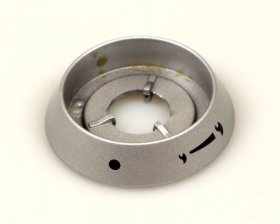 Button - C00279995 488000279995 Control Knob Bezel Top Dh Hot silverv27 [Whirlpool Indesit]