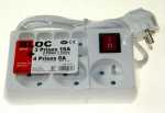 5 Way Socket Outlet Switch - Bloc Sono 5 Prise 16a+ 6 Inter ,ho5vv-f , Longueur 3 MÈtres