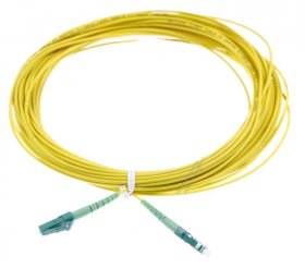 Logilink Optical Plug/optical Plug - Fibre Simplex Patch Cord, Os2 Sm G.657.a2, Lc-apc To Lc-apc, 15 M