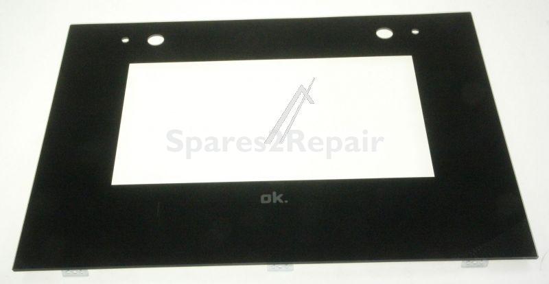 Oven outer Door - 20788035 Outer Glass Assembly (b-in Flat Black) [Vestel]
