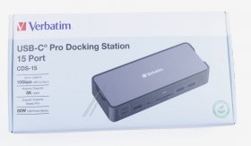 Verbatim Dockingstation For Notebook - Usb-c Pro Docking Station 15 Port Cds-15
