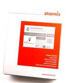 Starmix Vacuum Cleaner Bags - 462387 Fleece Filter Bag Fbv 45-78 4-pack