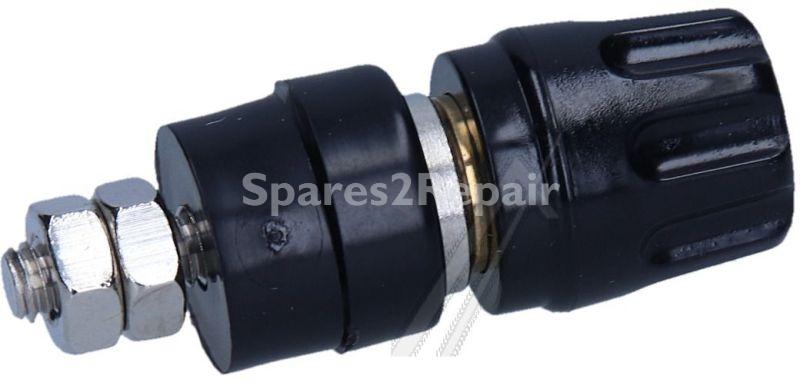 Hirschmann Mounting Socket - Pki10a Pole Terminal Black