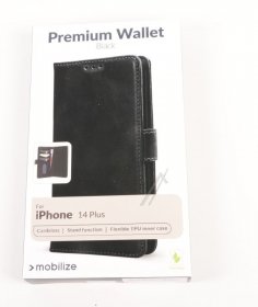 Mobilize Leather Bag Gsm - 28497 Mobilize Premium Gelly Wallet Book Case Apple Iphone 14 Plus Black