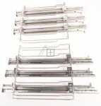 Telescopic Slideout Oven Grills - 17008994 Extension Rail Set Set Contains Hook-in Rack Pair 5 Levels And 3 Cliprail Pairs For 60cm Pyrolysis Appliances Substitu [Bosch Siemens]