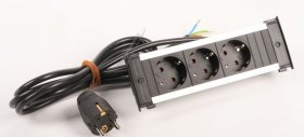 Bachmann Three-way Trailing Socket - 927 000 Kapsa S Built-in Socket 3x Socket With Power Cable 2m