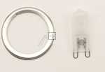 G9 Halogen Lamps - 10044823 Halogen Lamp Bulb Repair Kit With Metal Ring Sealing G9 27w 230v Optimal Halogen Composition For High Temperatures 10 [Bosch Siemens]