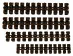 Inotech Luster Terminal - 4 Barretes De Connexion 12 Plots Noir