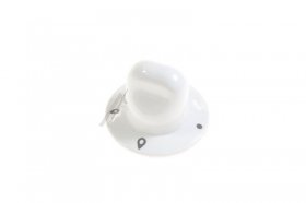 Button - C00039864 482000026394 White Gas Burner Knob Hobs 60-90 [Whirlpool Indesit]
