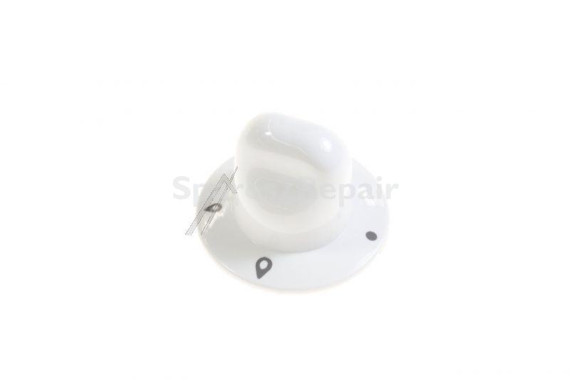 Button - C00039864 482000026394 White Gas Burner Knob Hobs 60-90 [Whirlpool Indesit]