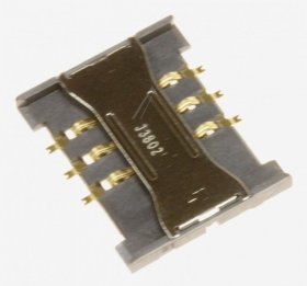 Samsung Sim Card Reader Internal - 3709-001627 Connector-card Edge 6p 2 54mm smd au-ni