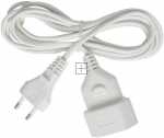 Brennenstuhl Power Supply Cable - 1161660 3m Lengthening Cable H03vvh2-f 2x0 75 - Euro Plug