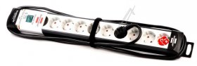 Brennenstuhl 10 Way Socket Outlet Switch - Premium-line Steckdosenleiste 10-fach Schwarz-lichtgrau 3m H05vv-f 3g1,5