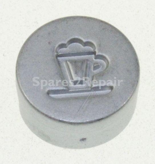 Button - 5313221231 Button (cappuccino) Chrome Satin En7* [Delonghi]