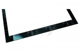 Oven inner Door Glass - Door Glass black silk Screened [Electrolux Aeg]