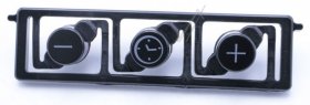 Timer Button - C00280852 488000280852 Timer Button Set Black [Whirlpool Indesit]