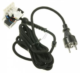 Mains Power Lead - 7312712574 Ics - Ts7 Geschlossenes Netzkabel Schwarz Int [Delonghi]