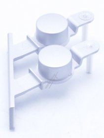 Button - C00436621 481010413977 Key Left Silver [Whirlpool Indesit]