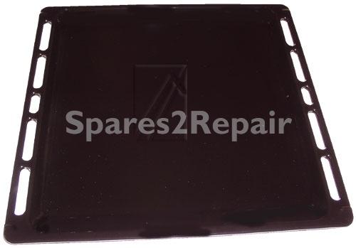 Fry Pan - C00078391 482000022695 Enamelled Drip Tray Black 403x389mm [Whirlpool Indesit]