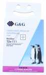 G&g Colour Cartridge - 17083 Alternative Ribbon For Tze-111 Black On Transparent