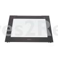 Oven outer Door - 140123469664 Front Glass Black Zanussi 594x [Electrolux Aeg]