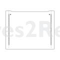 Front Plate - 140037380064 Front Glass Black 595 5x467mm [Electrolux Aeg]