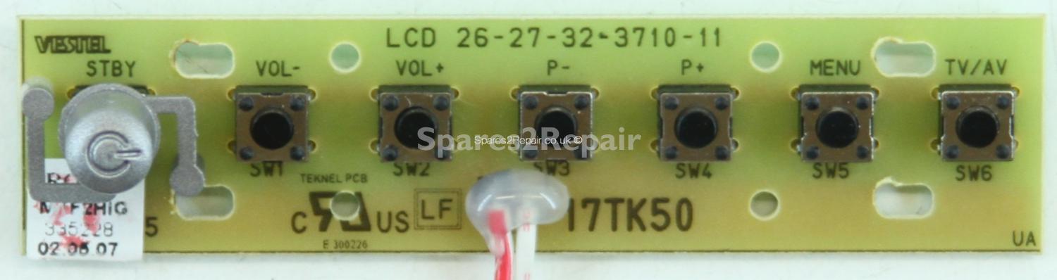 Goodmans GTVL32W26HDF - Buttons - 17TK50 - LCD 26-27-32-3710-11