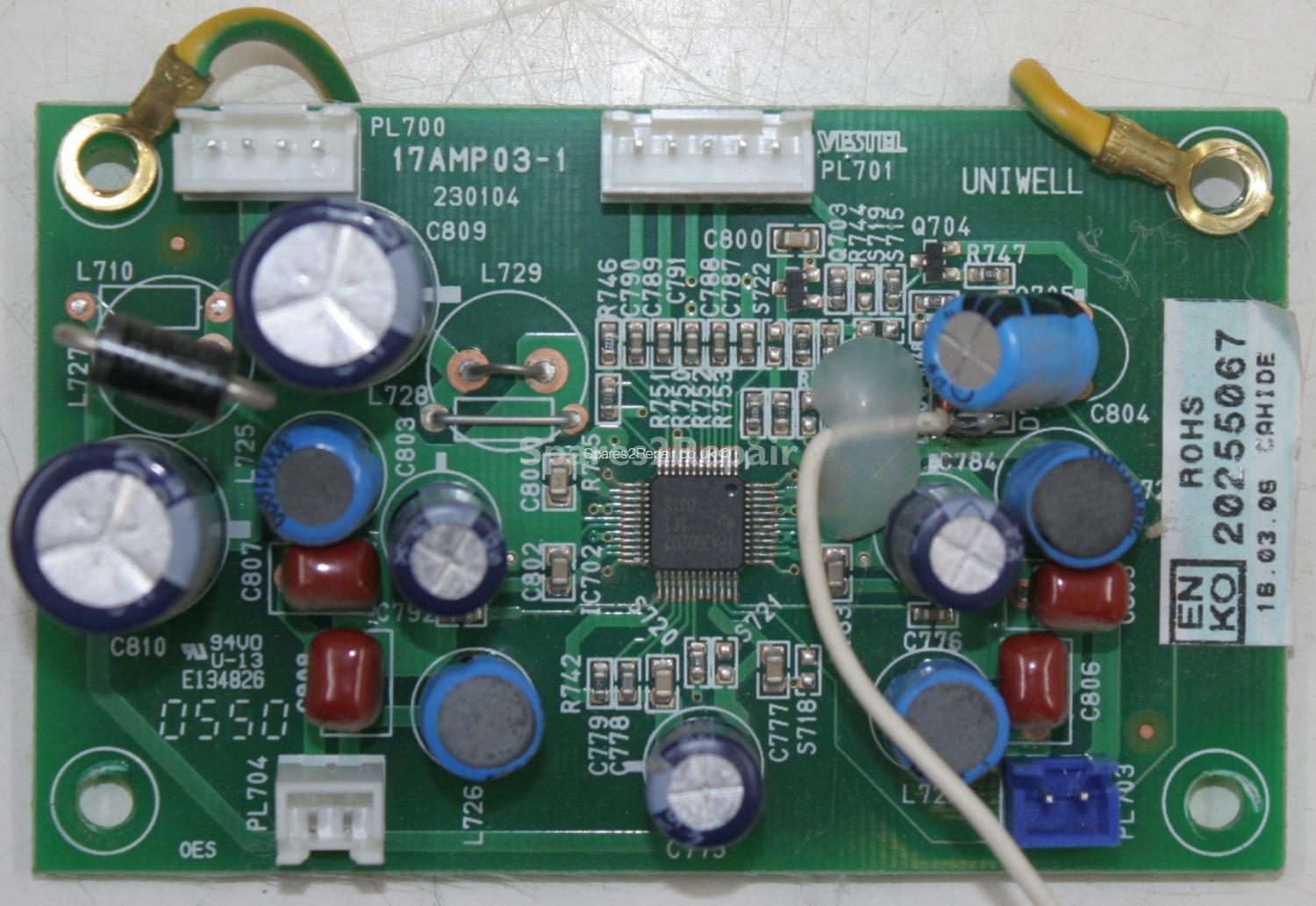 Hitachi 32LD6600B - AMP - 17AMP03-1 - 230104