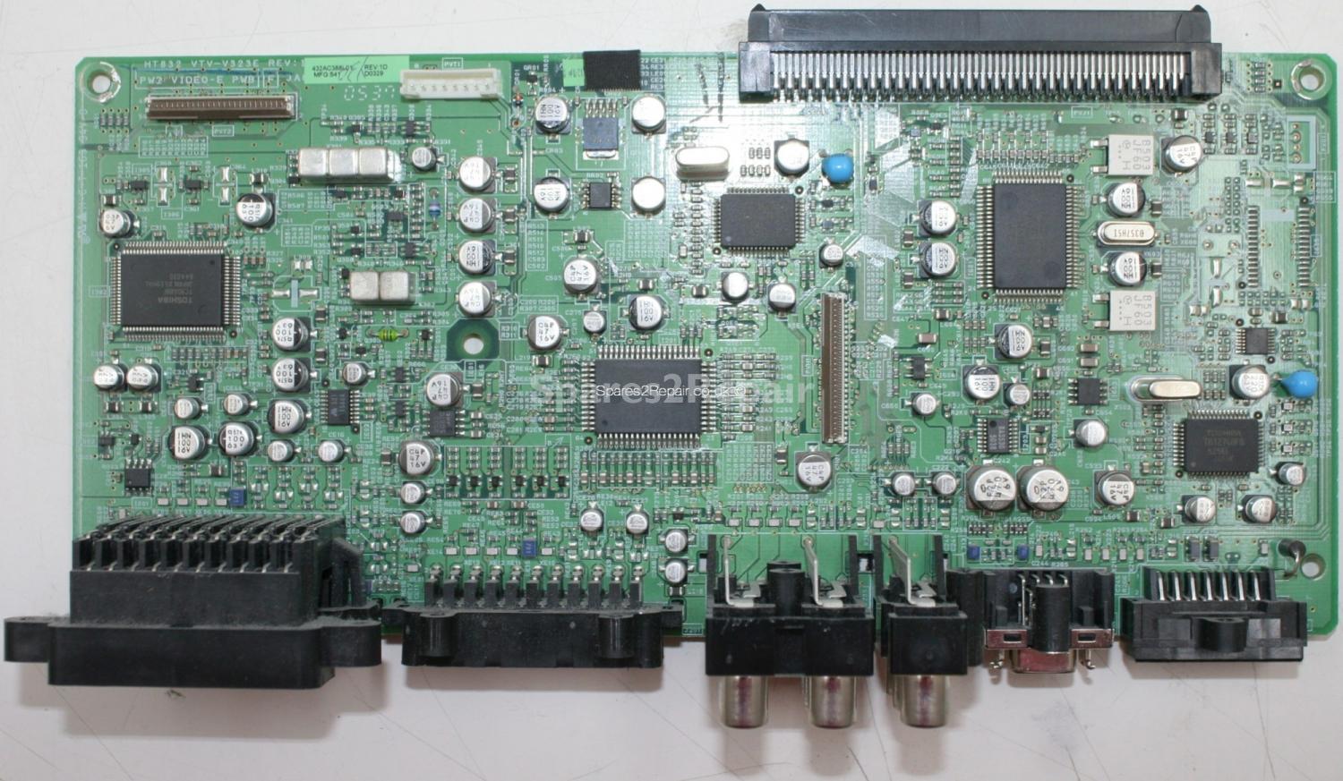 Hitachi 32LD7200 - Main AV - VTV-V323E - Rev 1 - PW2 VIDEO-E PWB - 432AC388L01 - Rev 1D - HT832 - MFG-541