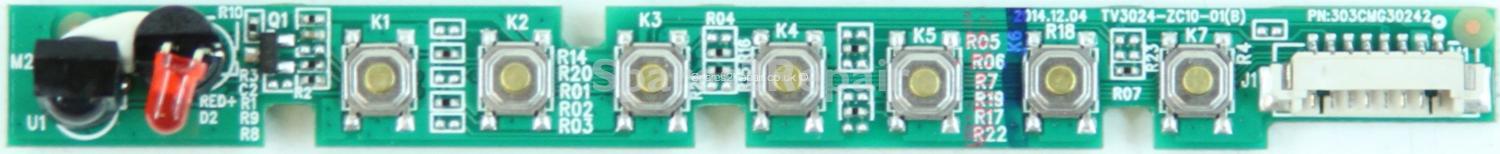 JVC LT-40C550 - Buttons & IR - TV3024-ZC10-01(B) - 303CMG30242