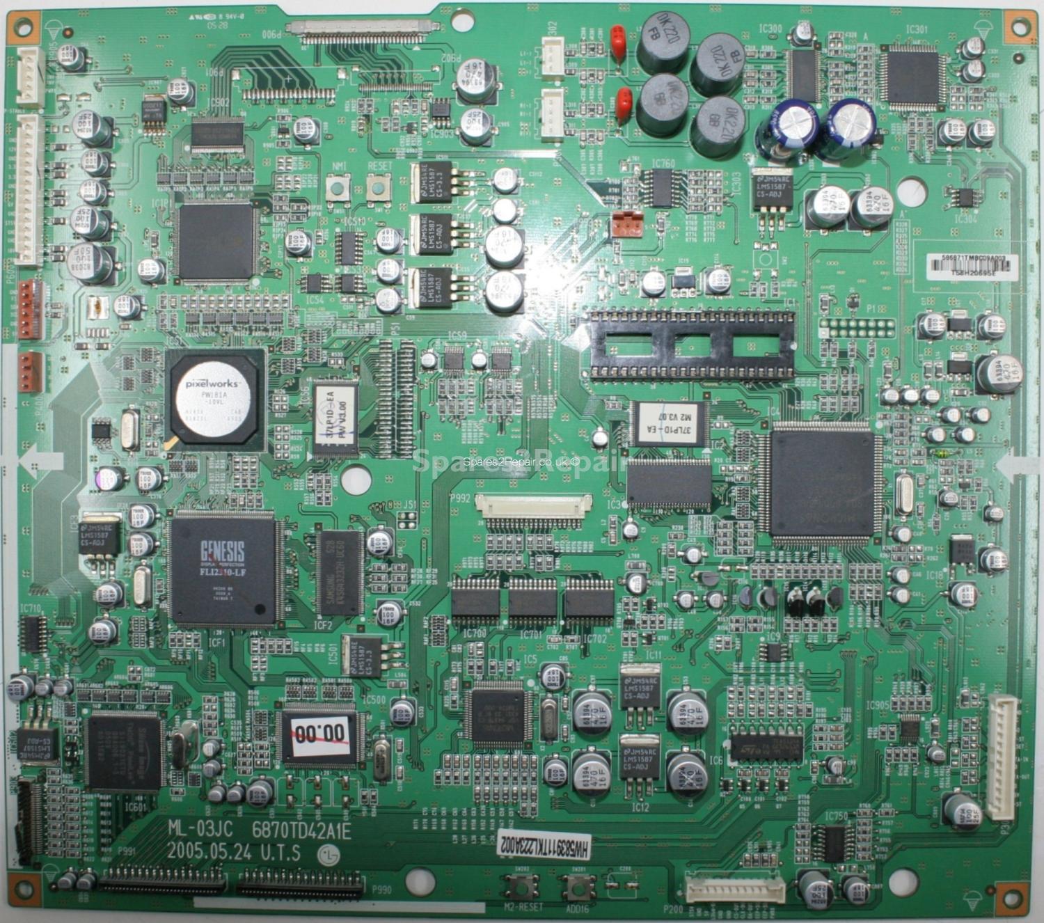 LG 37LP1D - AV Board - 6870TD42A1E - ML-03JC