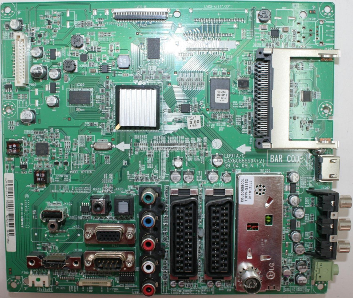 LG 42LH2000 - Main AV - EAX60686904(2) - LD91A-G - EBU60710832