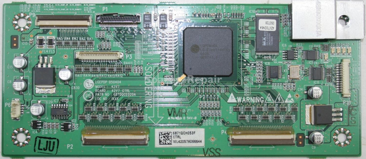 LG 42PX3RV-ZA - Logic CTRL - 6871QCH053F - 6870QCE020A - 42V7_CTRL - PDP 050404