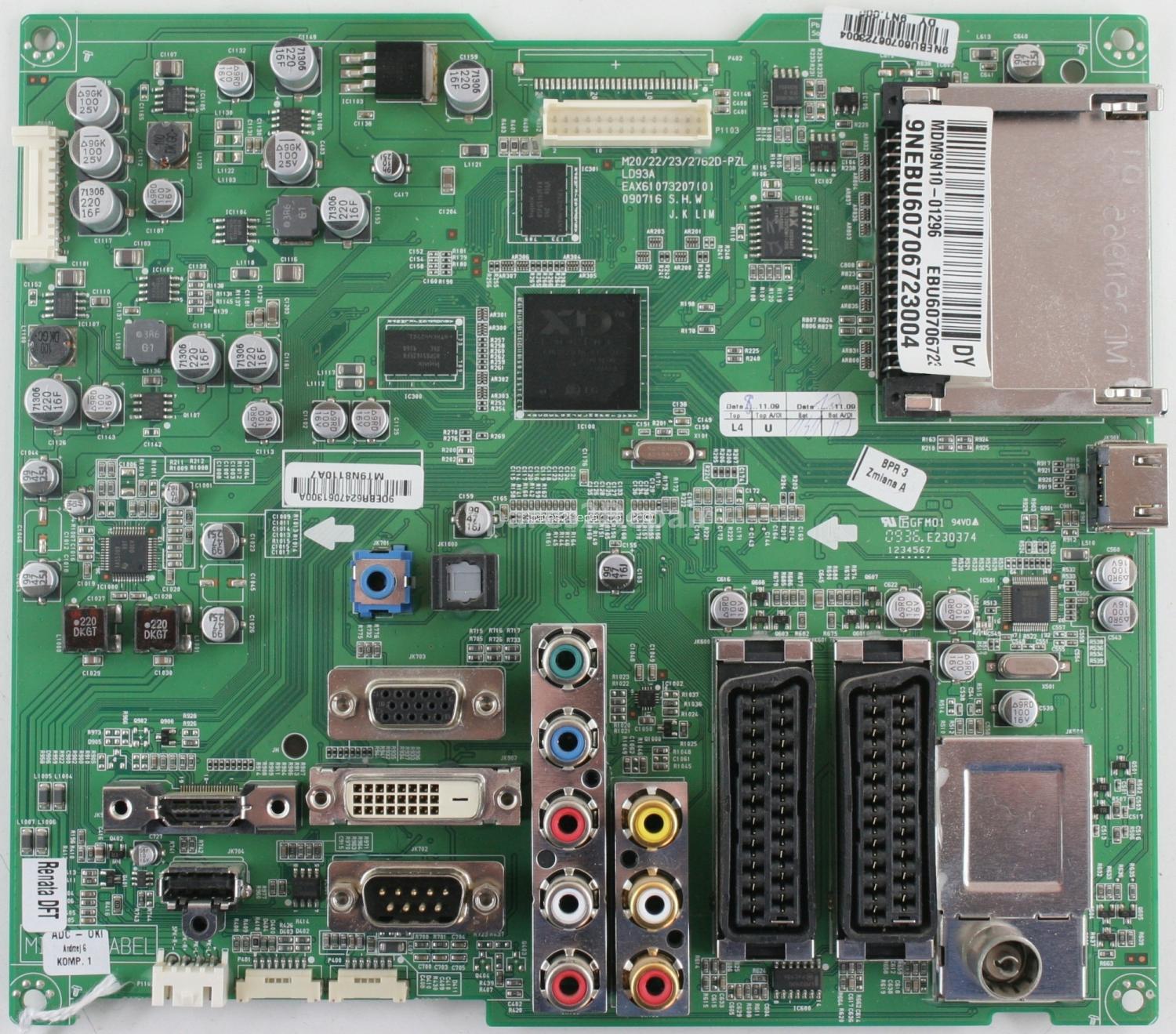 LG M2762D - Main AV - EBU60706723 - EBR62470613 - EAX61073207(0) - LD93A - M20/22/23/2762D-PZL
