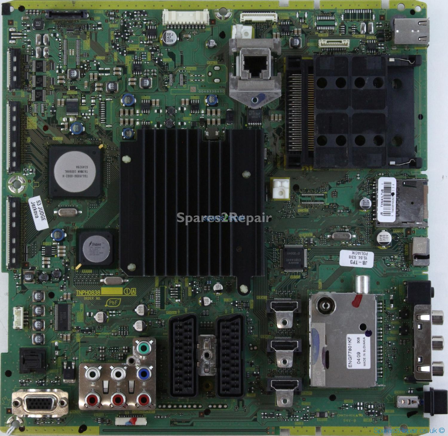Panasonic TX-P50G20B - Main AV - TXN/A1LTUB - TNPH0838