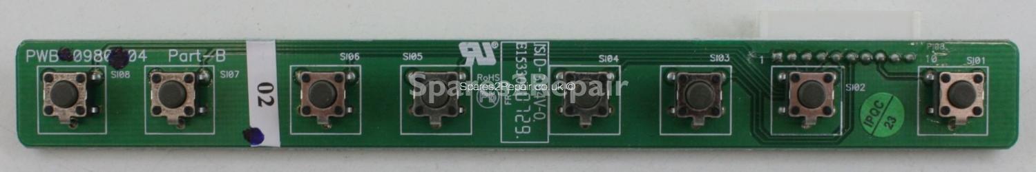 Polaroid TLU-03723B - Buttons - PWB-0980-04 - Part-B