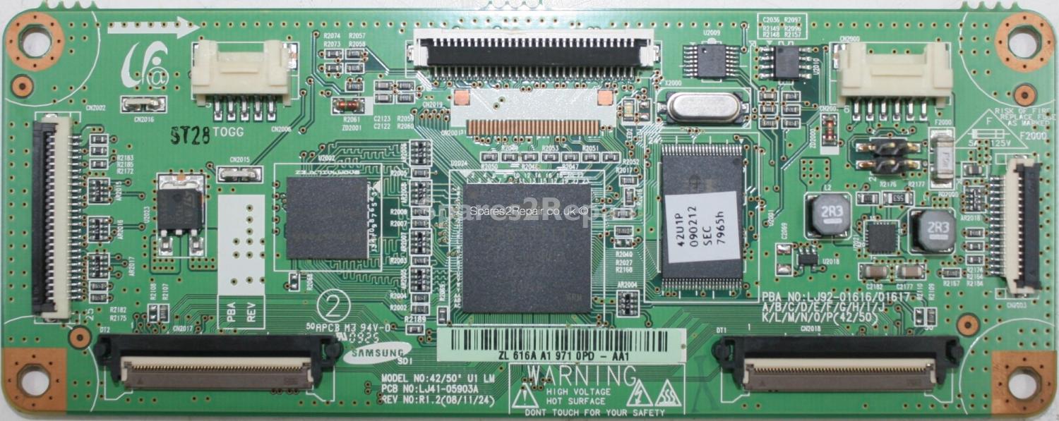 Samsung PS-42B430P2W - LVDS - LJ92-01617A A1 - LJ41-05903A R1.2 - 42-50 U1 LM