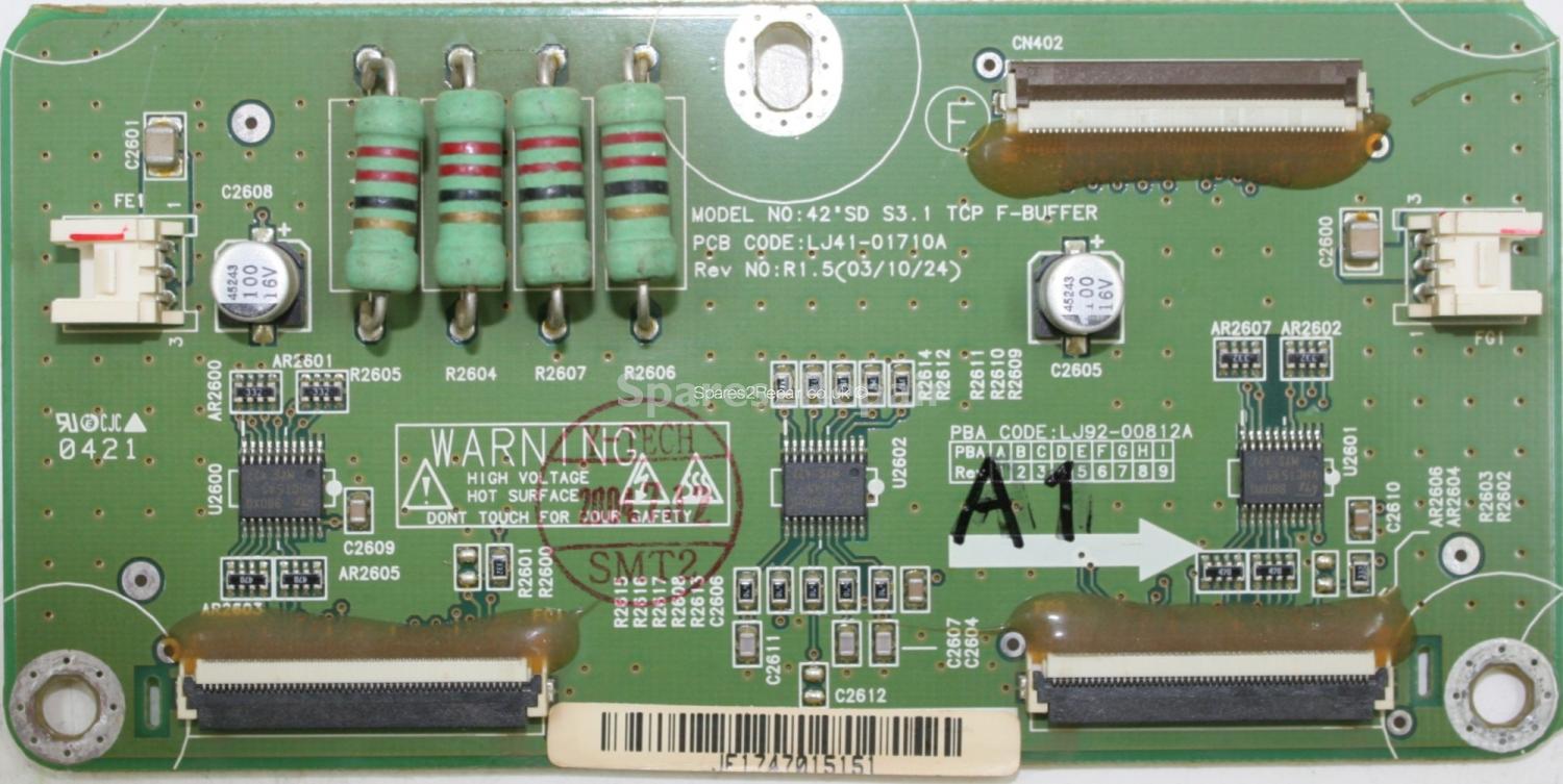 Samsung PS-42V4S - Buffer - LJ92-00812A A1 - LJ41-01710A R1.5 - 42SD S3.1 TCP F-BUFFER