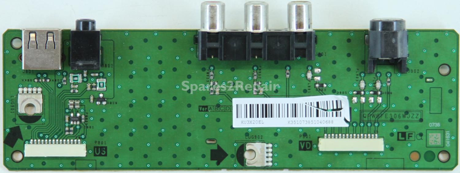 Sharp LC-32X20E - Side AV - DUNTKE306WE - KU3X20EL - QPWBFE306WJZZ