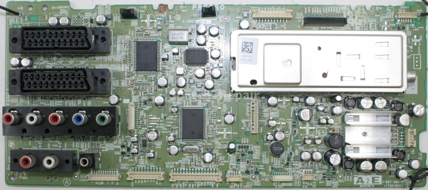 Sony KDL-S32A12U - Main AV - 1-867-365-11 - 172619911 - A-1092-XXX-A - I8001711A